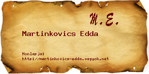 Martinkovics Edda névjegykártya